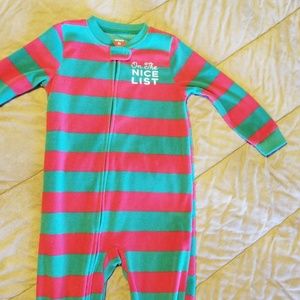 Christmas footie jammies